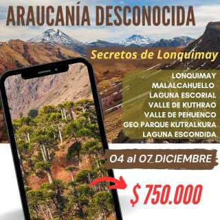 👉🏾 !! Para terminar este año viajando...últimos 2 cupos!!
Muy probablemente algunos de estos lugares ni te suenan...ya que se encuentran fuera del circuito turístico, y que esconden riquezas naturales muy interesantes.
Últimos 2 cupos disponibles
Si quieres ver el programa del viaje, lo encuentras en
www.franciscodominguez.cl